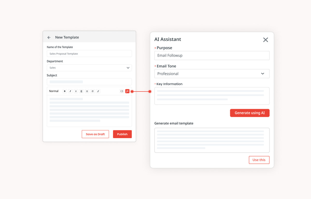 Inboxplus AI Email Template Step Inboxplus AI Email Template Step